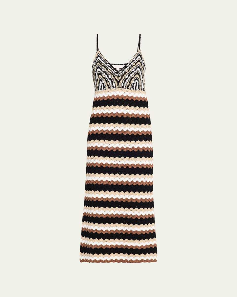 Harlow Crochet Knit Midi Dress